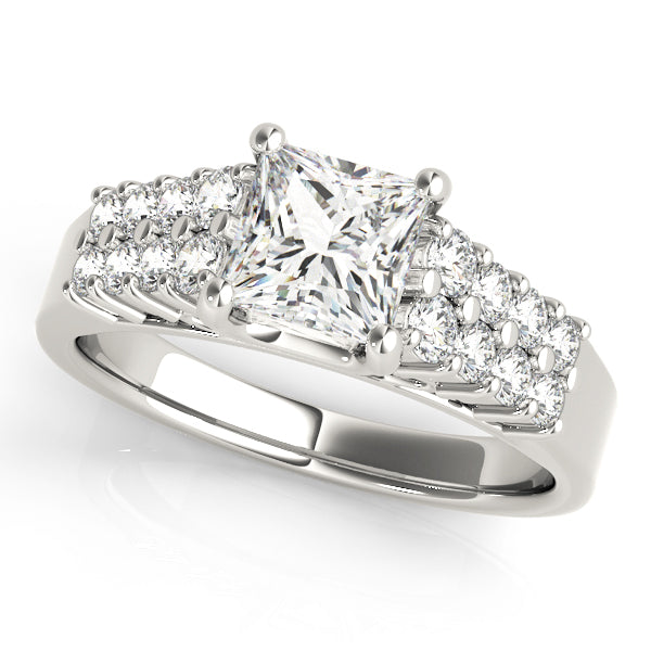 Pave Diamond Engagement Ring · 0.50 ct tw
