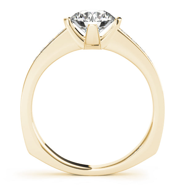 Round Single Row Channel Set Diamond Engagement Ring · 1.23 ct tw