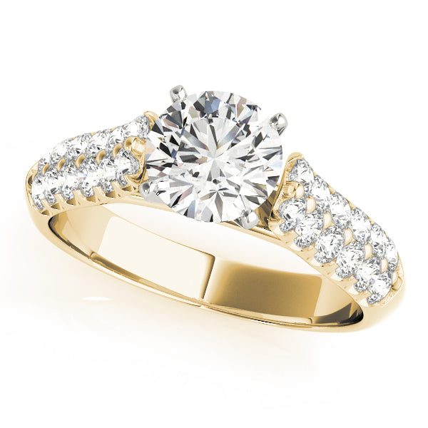 Pave Diamond Engagement Ring · 0.80 ct tw