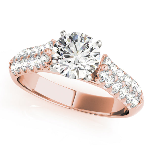 Pave Diamond Engagement Ring · 0.80 ct tw