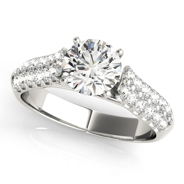 Pave Diamond Engagement Ring · 0.80 ct tw