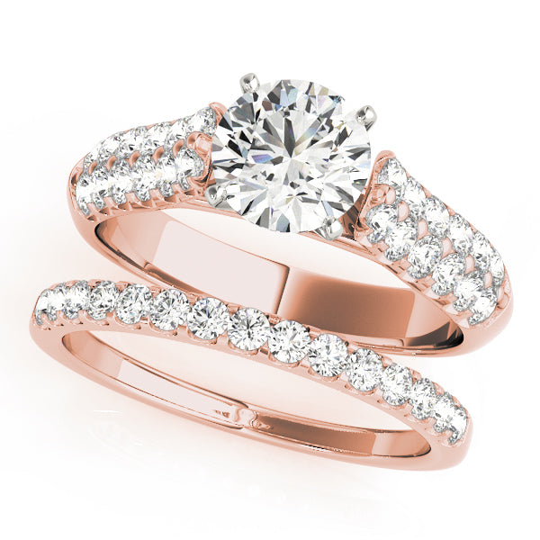 Pave Diamond Engagement Ring · 0.80 ct tw