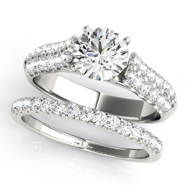 Pave Diamond Engagement Ring · 0.80 ct tw