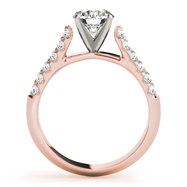 Pave Diamond Engagement Ring · 0.48 ct tw