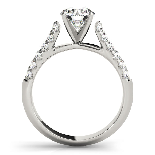 Pave Diamond Engagement Ring · 0.48 ct tw