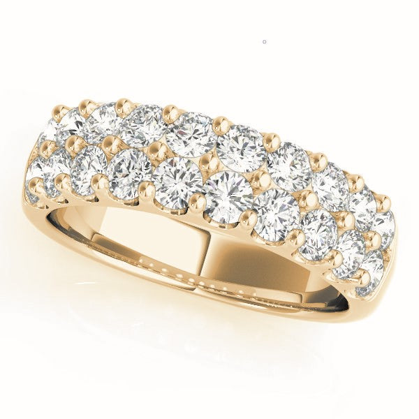 Double Row Diamond Wedding Band · 0.88 ct tw