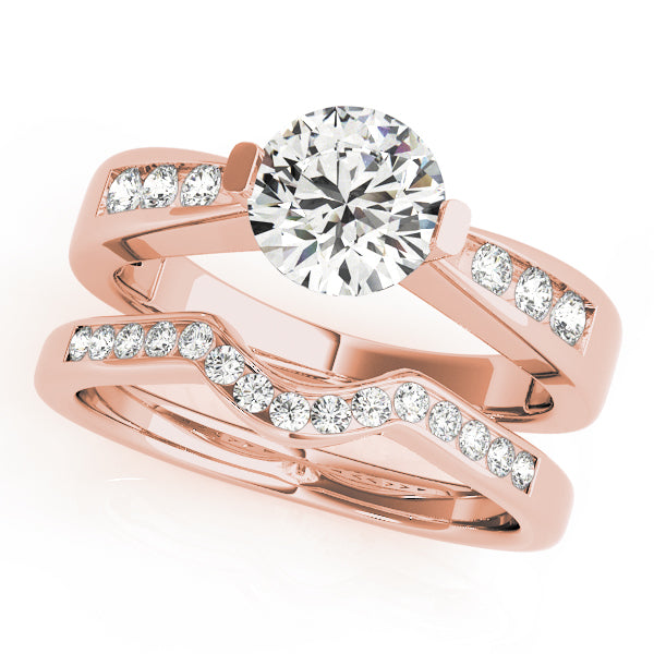 Round Single Row Channel Set Diamond Engagement Ring · 1.15 ct tw