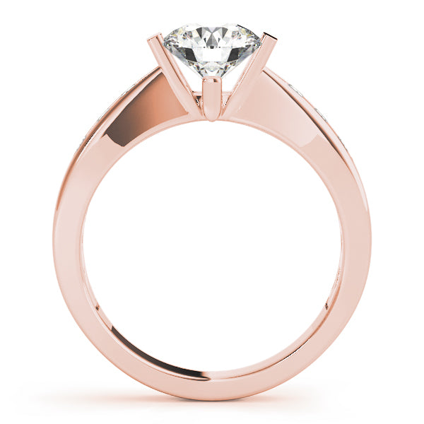 Round Single Row Channel Set Diamond Engagement Ring · 1.15 ct tw