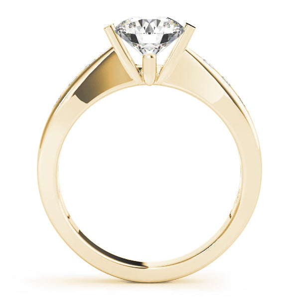 Round Single Row Channel Set Diamond Engagement Ring · 1.15 ct tw