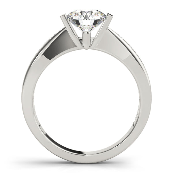 Round Single Row Channel Set Diamond Engagement Ring · 1.15 ct tw