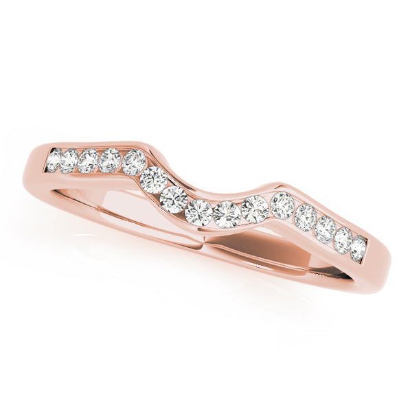 Curved Diamond Wedding Band · 0.11 ct tw