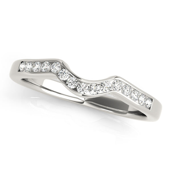 Curved Diamond Wedding Band · 0.11 ct tw