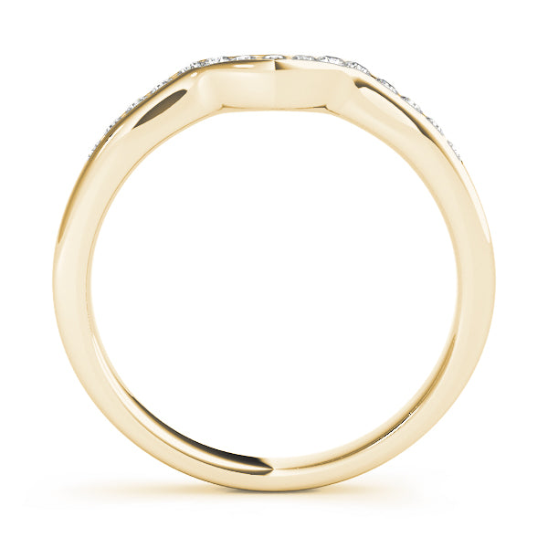 Curved Diamond Wedding Band · 0.11 ct tw