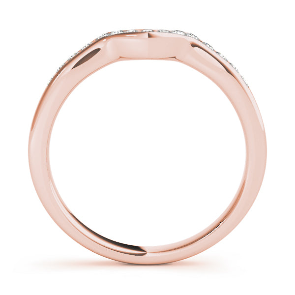 Curved Diamond Wedding Band · 0.11 ct tw