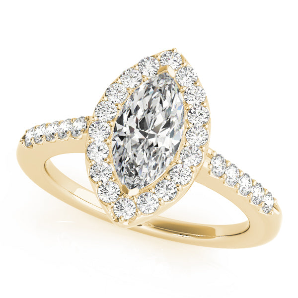 Marquise Halo Diamond Engagement Ring · 1.35 ct tw