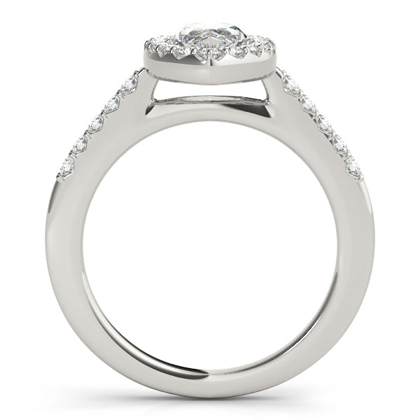 Marquise Halo Diamond Engagement Ring · 0.74 ct tw