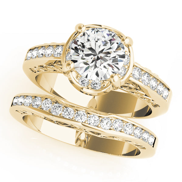 Round Single Row Prong Set Diamond Engagement Ring · 1.17 ct tw