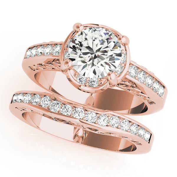Round Single Row Prong Set Diamond Engagement Ring · 0.62 ct tw