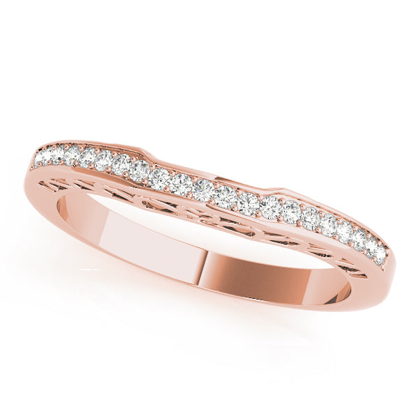 Curved Diamond Wedding Band · 0.15 ct tw