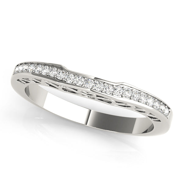 Curved Diamond Wedding Band · 0.13 ct tw