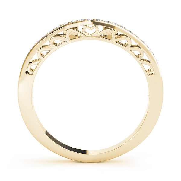 Curved Diamond Wedding Band · 0.15 ct tw