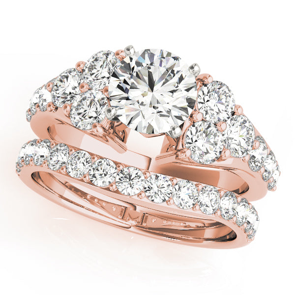 Cluster Sides Diamond Engagement Ring · 0.35 ct tw