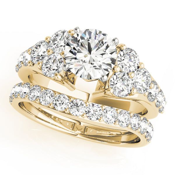 Cluster Sides Diamond Engagement Ring · 0.72 ct tw
