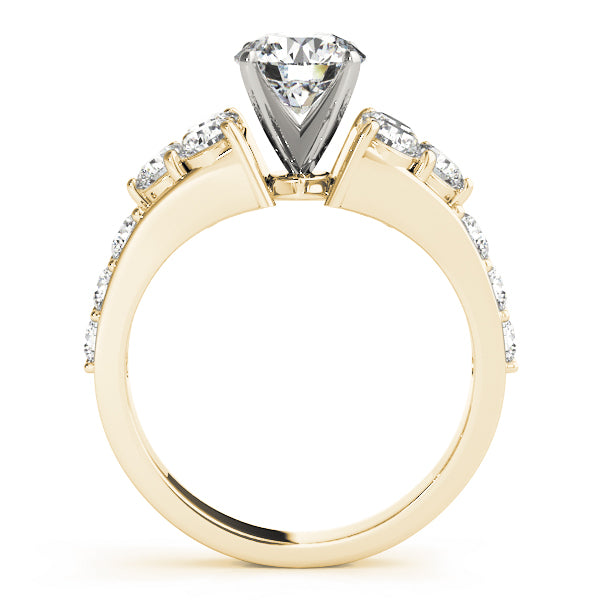 Cluster Sides Diamond Engagement Ring · 1.26 ct tw