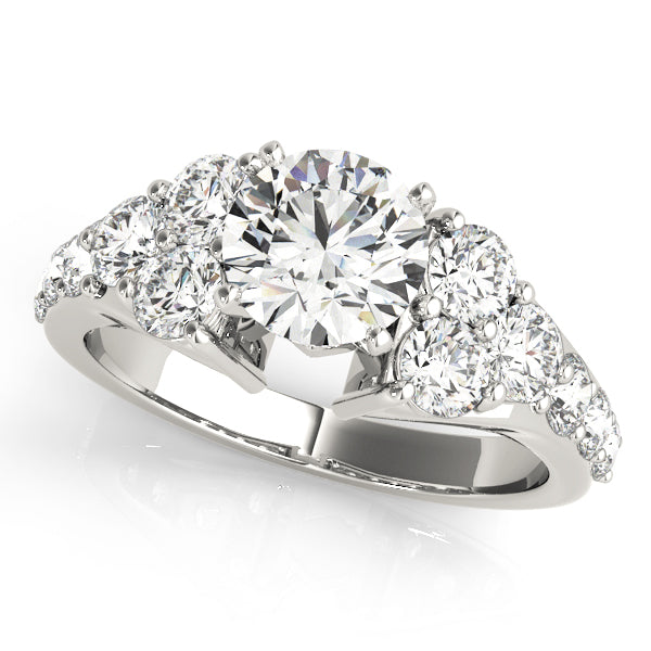 Cluster Sides Diamond Engagement Ring · 1.22 ct tw