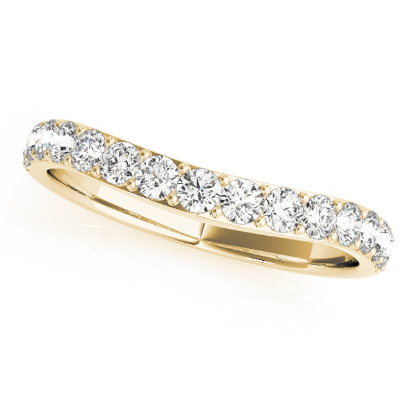 Curved Diamond Wedding Band · 0.38 ct tw