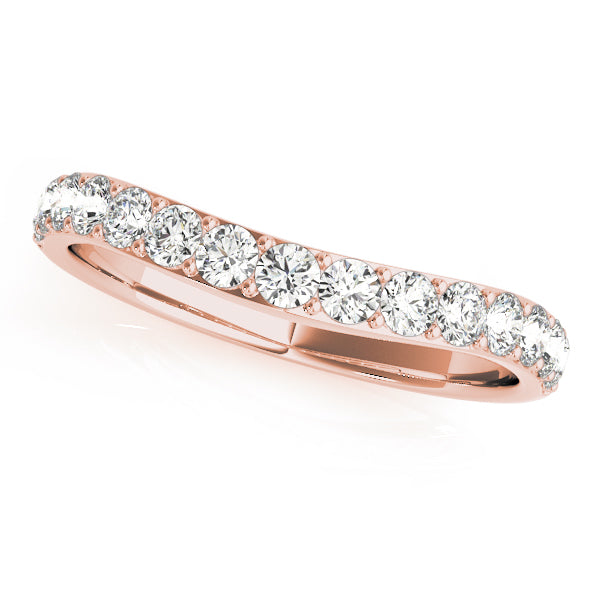 Curved Diamond Wedding Band · 0.52 ct tw