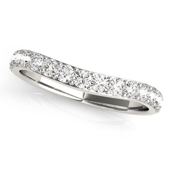 Curved Diamond Wedding Band · 0.42 ct tw