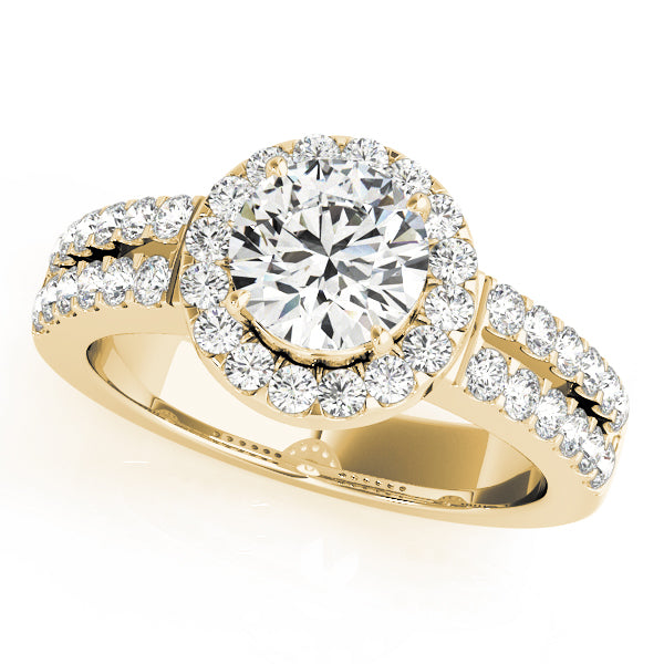Round Halo Diamond Engagement Ring · 1.40 ct tw