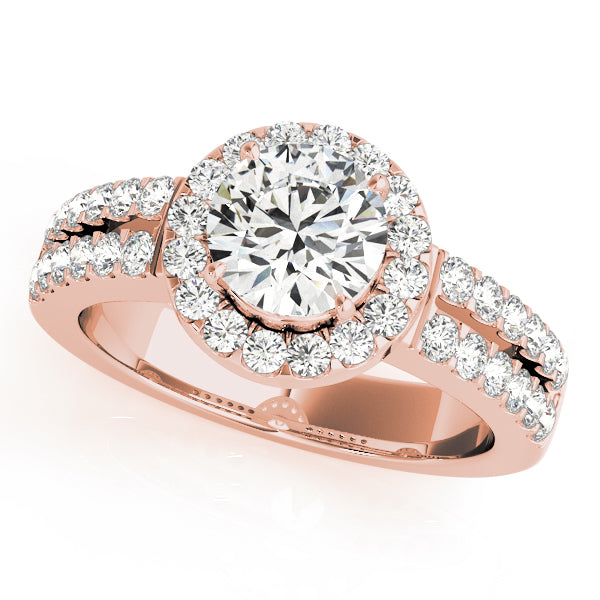 Round Halo Diamond Engagement Ring · 1.40 ct tw