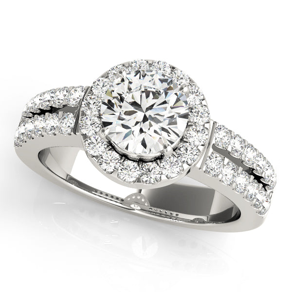 Round Halo Diamond Engagement Ring · 1.40 ct tw