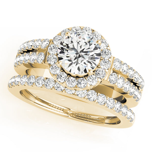 Round Halo Diamond Engagement Ring · 1.40 ct tw