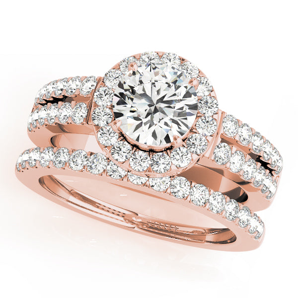 Round Halo Diamond Engagement Ring · 1.40 ct tw