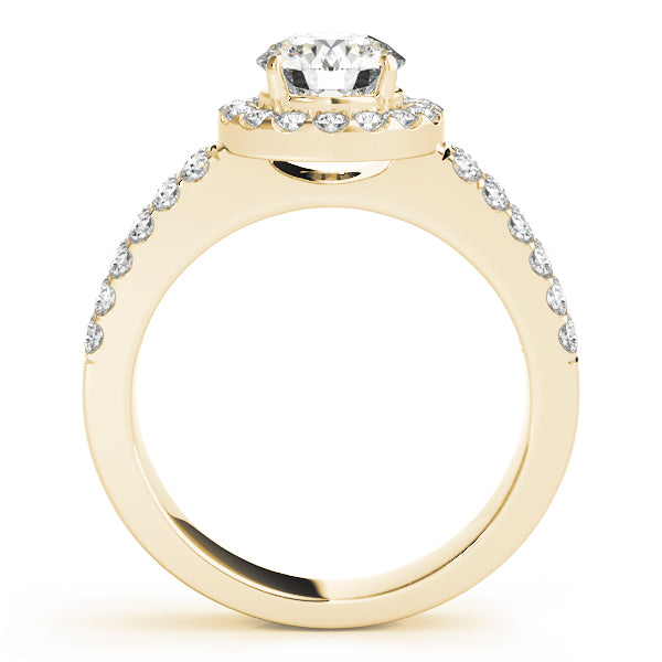 Round Halo Diamond Engagement Ring · 1.15 ct tw