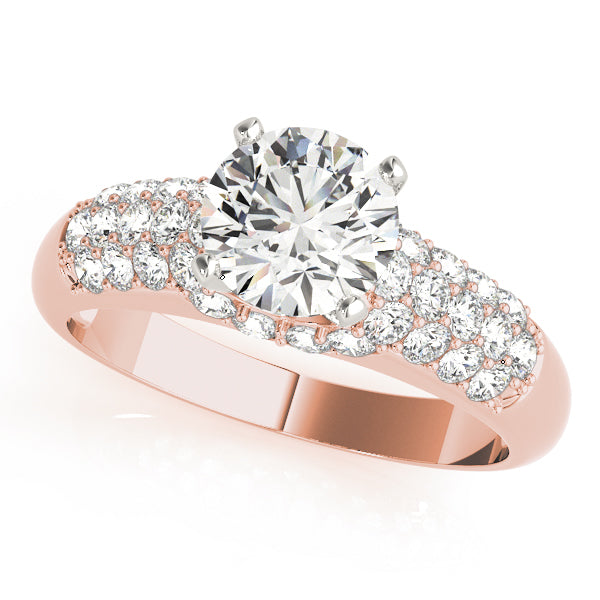 Pave Diamond Engagement Ring · 0.51 ct tw