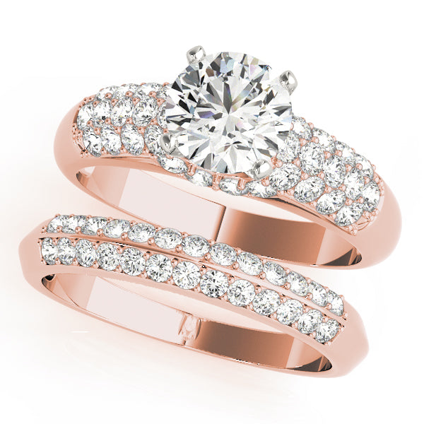 Pave Diamond Engagement Ring · 0.51 ct tw