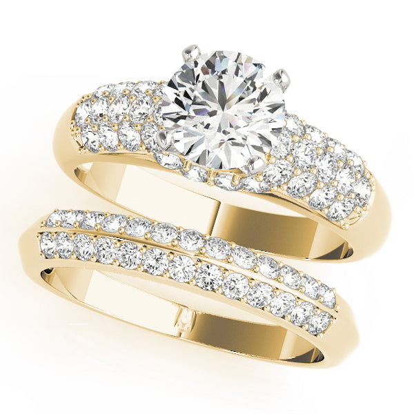 Pave Diamond Engagement Ring · 0.51 ct tw