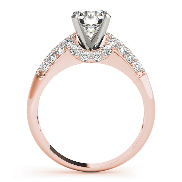 Pave Diamond Engagement Ring · 0.51 ct tw
