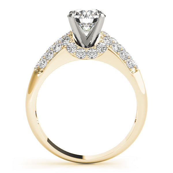 Pave Diamond Engagement Ring · 0.51 ct tw