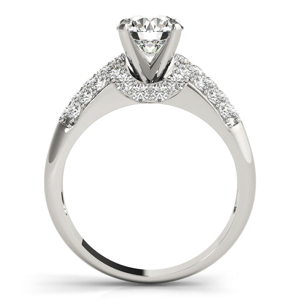 Pave Diamond Engagement Ring · 0.51 ct tw