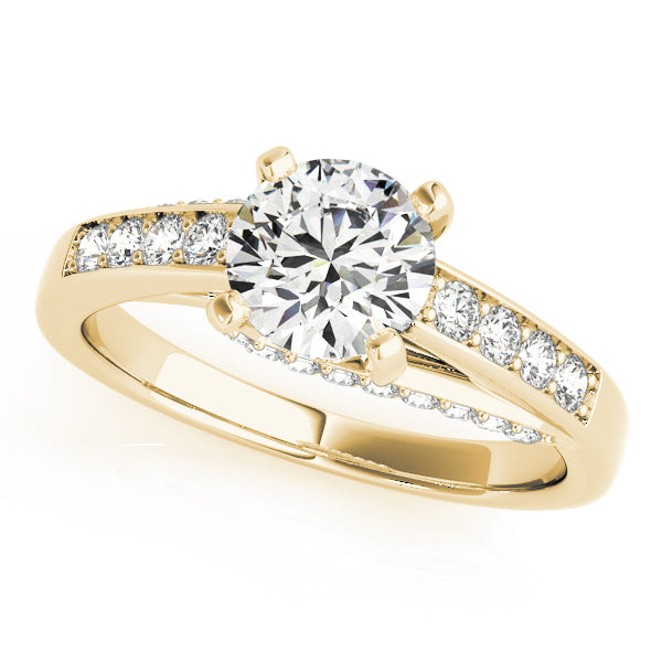 Round Single Row Prong Set Diamond Engagement Ring · 1.34 ct tw