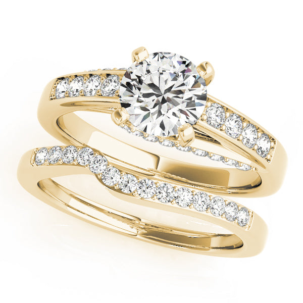 Round Single Row Prong Set Diamond Engagement Ring · 1.34 ct tw