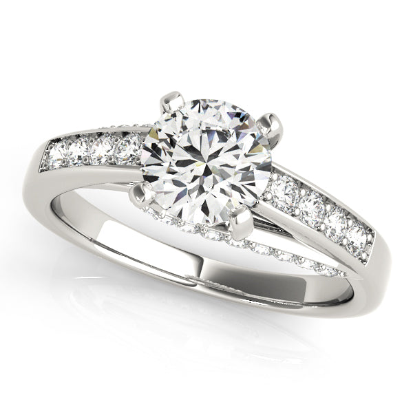 Round Single Row Prong Set Diamond Engagement Ring · 1.82 ct tw