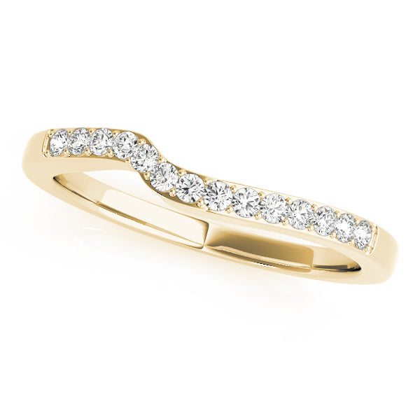 Curved Diamond Wedding Band · 0.11 ct tw