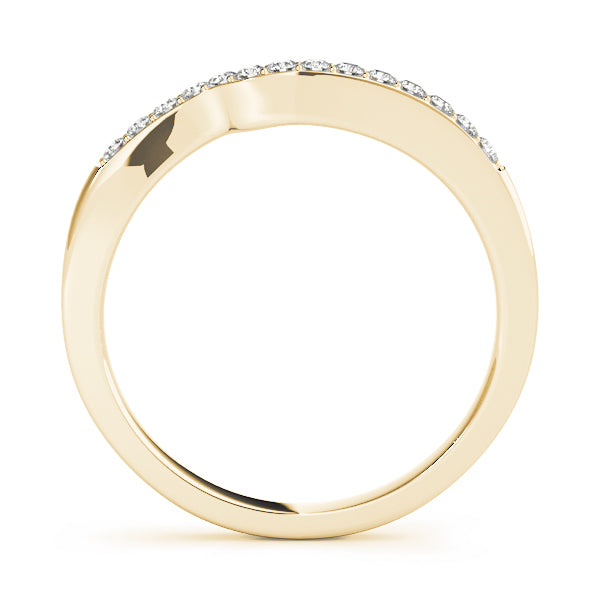 Curved Diamond Wedding Band · 0.14 ct tw