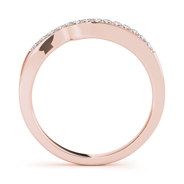 Curved Diamond Wedding Band · 0.14 ct tw